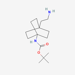 [4-(2-Amino-ethyl)-bicyclo[2.2.2]oct-1-yl]-carbamic acid tert-butyl ester