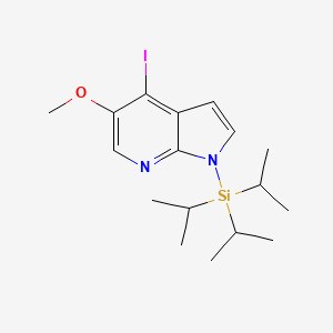 4-iodo-5-methoxy-1-(triisopropylsilyl)-1H-pyrrolo[2,3-b]pyridine