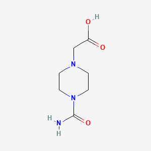 molecular formula C7H13N3O3 B1302625 (4-氨基甲酰哌嗪-1-基)乙酸 CAS No. 701291-01-2