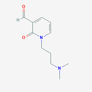 molecular formula C11H16N2O2 B13026252 1-(3-(Dimethylamino)propyl)-2-oxo-1,2-dihydropyridine-3-carbaldehyde 