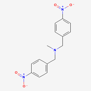 Methylbis[(4-nitrophenyl)methyl]amine