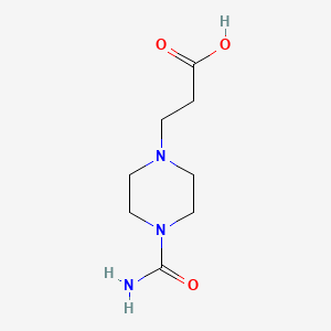 molecular formula C8H15N3O3 B1302627 3-(4-Carbamoylpiperazin-1-yl)propanoic acid CAS No. 705941-74-8