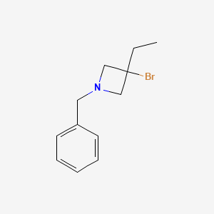 1-Benzyl-3-bromo-3-ethylazetidine