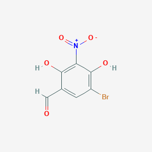 5-Bromo-2,4-dihydroxy-3-nitrobenzaldehyde