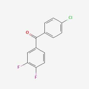 molecular formula C13H7ClF2O B1302634 4-Chloro-3',4'-difluorobenzophenone CAS No. 844885-01-4