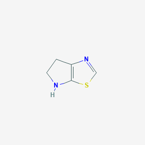 molecular formula C5H6N2S B13026368 5,6-Dihydro-4H-pyrrolo[3,2-d]thiazole 