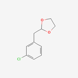 molecular formula C10H11ClO2 B1302639 1-氯-3-(1,3-二氧戊环-2-基甲基)苯 CAS No. 842123-93-7