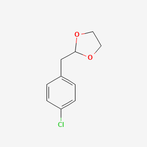 molecular formula C10H11ClO2 B1302640 1-氯-4-(1,3-二氧杂环-2-基甲基)苯 CAS No. 4412-51-5