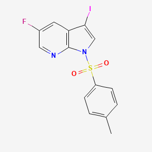 5-fluoro-3-iodo-1-(4-methylbenzenesulfonyl)-1H-pyrrolo[2,3-b]pyridine