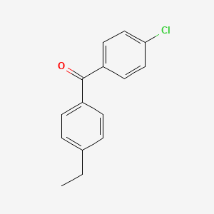 molecular formula C15H13ClO B1302642 4-Chloro-4'-ethylbenzophenone CAS No. 71766-56-8