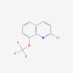 molecular formula C10H5ClF3NO B13026425 2-Chloro-8-(trifluoromethoxy)quinoline 