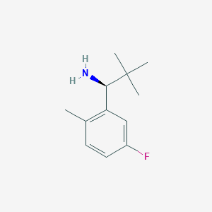 (S)-1-(5-Fluoro-2-methylphenyl)-2,2-dimethylpropan-1-amine