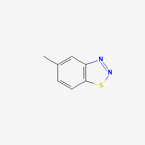 molecular formula C7H6N2S B13026485 5-Methyl-1,2,3-benzothiadiazole CAS No. 60474-24-0