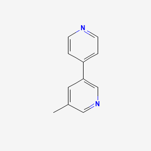 molecular formula C11H10N2 B13026494 5-Methyl-3,4'-bipyridine 