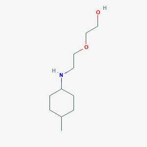 molecular formula C11H23NO2 B13026496 2-(2-((4-Methylcyclohexyl)amino)ethoxy)ethan-1-ol 