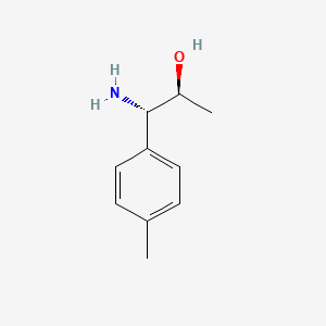 molecular formula C10H15NO B13026501 (1S,2S)-1-Amino-1-(4-methylphenyl)propan-2-OL 