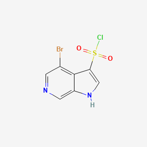 4-bromo-1H-pyrrolo[2,3-c]pyridine-3-sulfonyl chloride