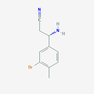 (3S)-3-Amino-3-(3-bromo-4-methylphenyl)propanenitrile