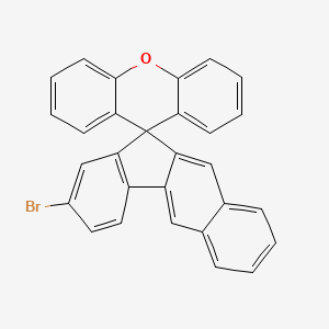 molecular formula C29H17BrO B13026550 2-Bromospiro[benzo[b]fluorene-11,9'-xanthene] 