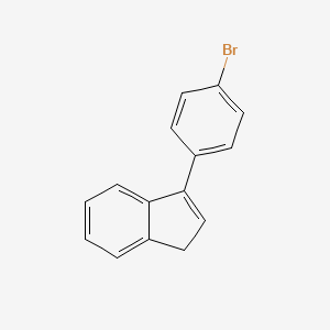 molecular formula C15H11Br B13026562 3-(4-bromophenyl)-1H-indene 