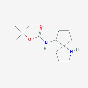 molecular formula C13H24N2O2 B13026579 tert-Butyl (1-azaspiro[4.4]nonan-6-yl)carbamate 