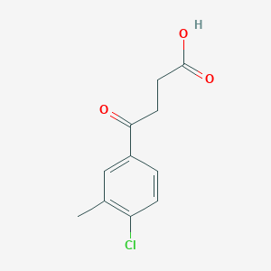 molecular formula C11H11ClO3 B1302658 4-(4-Chloro-3-methylphenyl)-4-oxobutanoic acid CAS No. 54557-91-4