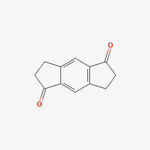 molecular formula C12H10O2 B13026594 2,3,6,7-Tetrahydro-s-indacene-1,5-dione 