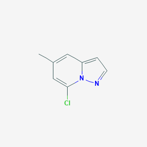 molecular formula C8H7ClN2 B13026595 7-Chloro-5-methylpyrazolo[1,5-a]pyridine 