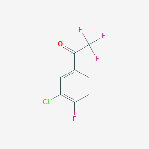 molecular formula C8H3ClF4O B1302665 3'-氯-2,2,2,4'-四氟苯乙酮 CAS No. 845823-05-4