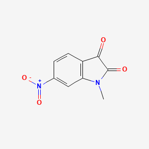 molecular formula C9H6N2O4 B13026672 1-Methyl-6-nitroindoline-2,3-dione 