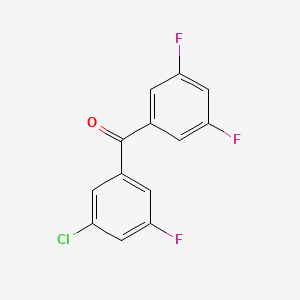B1302668 3-Chloro-3',5,5'-trifluorobenzophenone CAS No. 844885-18-3