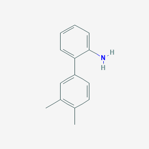 molecular formula C14H15N B13026697 3',4'-Dimethyl-biphenyl-2-amine 