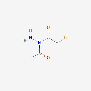 molecular formula C4H7BrN2O2 B13026706 N-acetyl-2-bromoacetohydrazide 