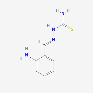 molecular formula C8H10N4S B13026745 2-(2-Aminobenzylidene)hydrazinecarbothioamide CAS No. 7420-39-5