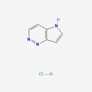 molecular formula C6H6ClN3 B13026746 5H-Pyrrolo[3,2-c]pyridazine hydrochloride 