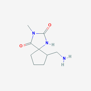 6-(Aminomethyl)-3-methyl-1,3-diazaspiro[4.4]nonane-2,4-dione