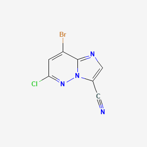 8-Bromo-6-chloroimidazo[1,2-b]pyridazine-3-carbonitrile