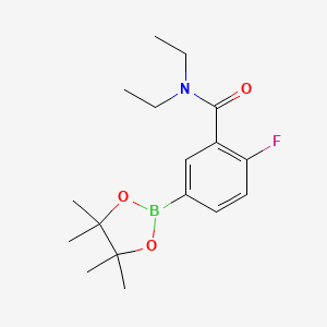 N,N-Diethyl-2-fluoro-5-(tetramethyl-1,3,2-dioxaborolan-2-yl)benzamide