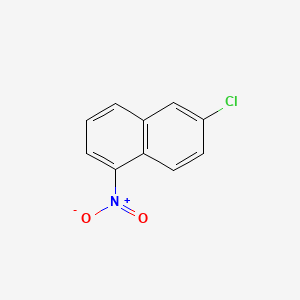 molecular formula C10H6ClNO2 B13026858 6-Chloro-1-nitronaphthalene CAS No. 38396-29-1