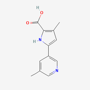 3-Methyl-5-(5-methylpyridin-3-yl)-1H-pyrrole-2-carboxylic acid