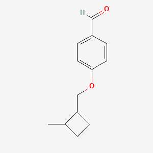 molecular formula C13H16O2 B13026879 4-((2-Methylcyclobutyl)methoxy)benzaldehyde 