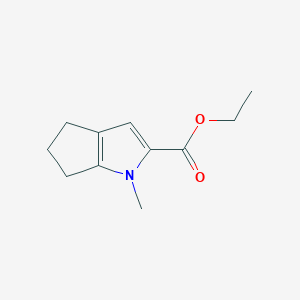 Ethyl 1-methyl-1,4,5,6-tetrahydrocyclopenta[b]pyrrole-2-carboxylate