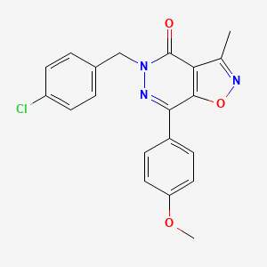 5-(4-Chlorobenzyl)-7-(4-methoxyphenyl)-3-methylisoxazolo[4,5-D]pyridazin-4(5H)-one