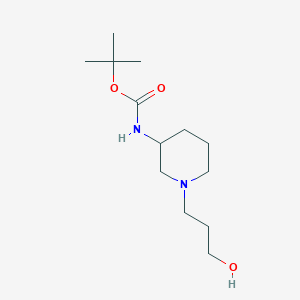 tert-butyl N-[1-(3-hydroxypropyl)piperidin-3-yl]carbamate