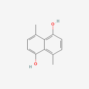 molecular formula C12H12O2 B13026959 4,8-Dimethylnaphthalene-1,5-diol 