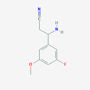 3-Amino-3-(3-fluoro-5-methoxyphenyl)propanenitrile