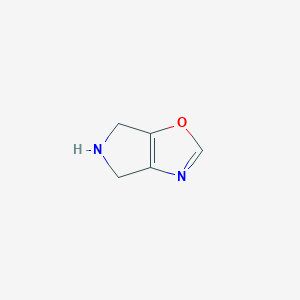 molecular formula C5H6N2O B13026979 5,6-Dihydro-4h-pyrrolo[3,4-d]oxazole 