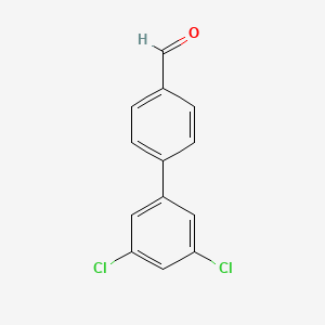 molecular formula C13H8Cl2O B1302700 4-(3,5-Dichlorophenyl)benzaldehyde CAS No. 221018-04-8