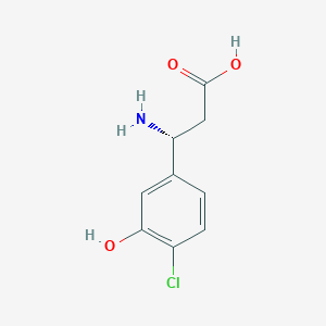 (3R)-3-Amino-3-(4-chloro-3-hydroxyphenyl)propanoic acid