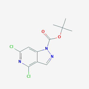 molecular formula C11H11Cl2N3O2 B13027063 Tert-butyl 4,6-dichloropyrazolo[4,3-c]pyridine-1-carboxylate 